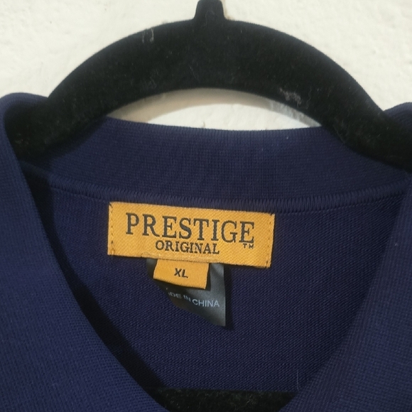 Men's Polo Shirt in Orange and Black - Picture 2 of 3